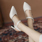 Pointed Toe Thick Heel High Heels