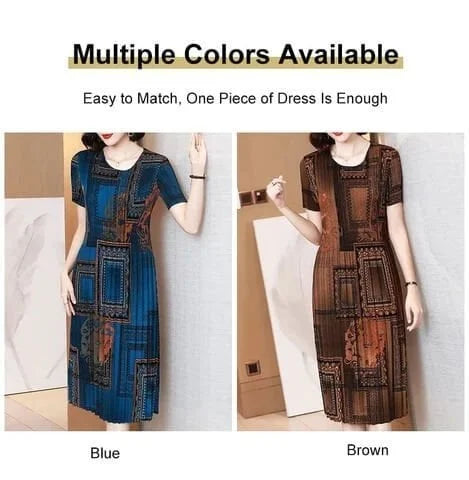 Fashionable Pleated Dress