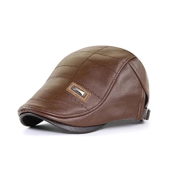 Pu leather cap on sale