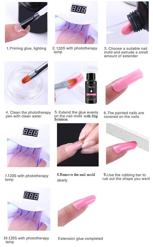 [Hot Sale!] Easy PolyGel Nail Lengthening Kit (2 Colors/Pack)