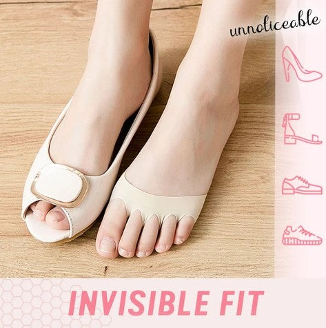 Fabric Forefoot Pads for High Heels【2 Pairs Beige + 2 Pairs Black】