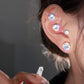 Magnetic Zircon Stud Ear Clip (3 Pairs)