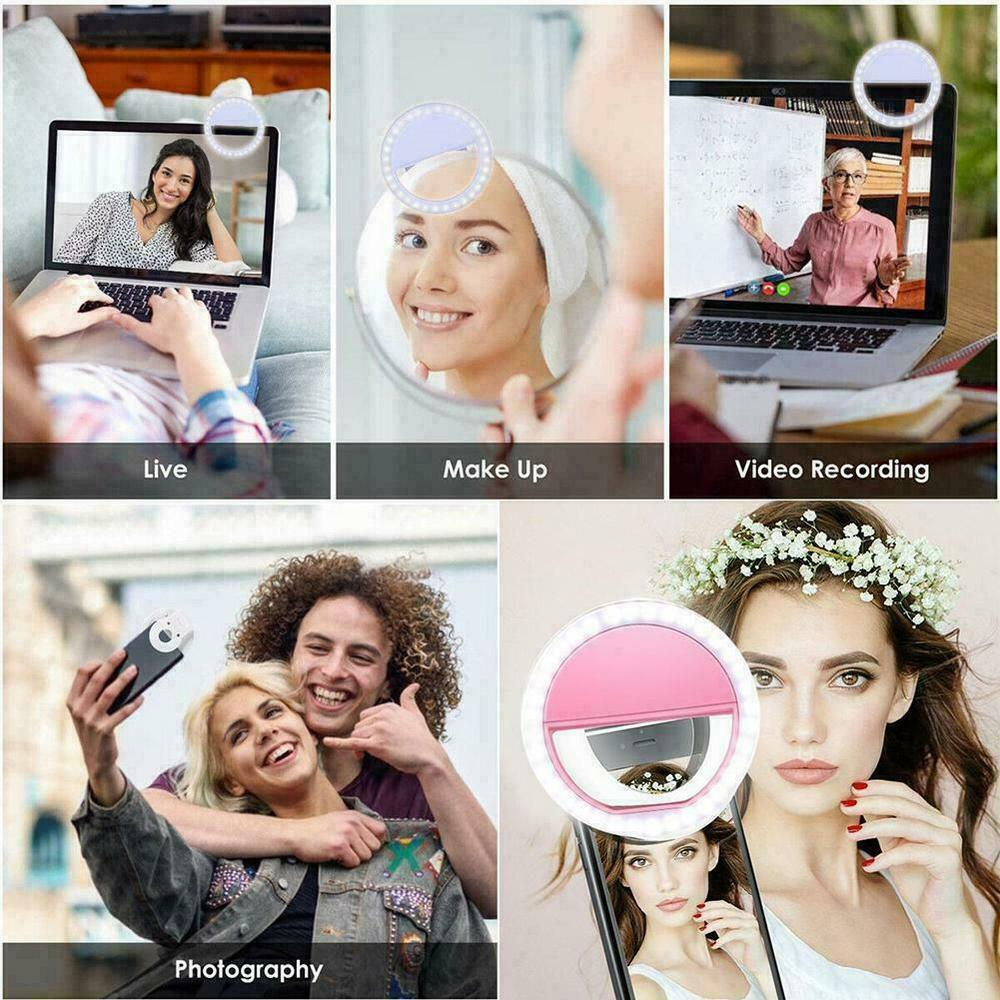 Chargeable Selfie Ring Light (2 Pcs/Pack)