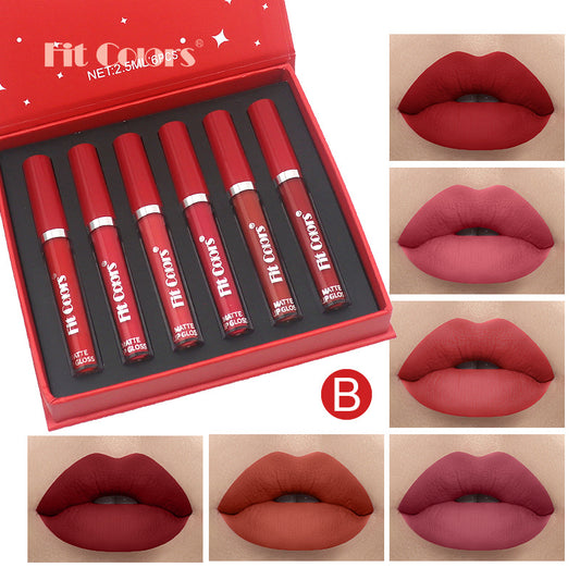 【Hot Sales🔥】Fit Colors Matte Nonstick Liquid Lipsticks (6 PCS/Suit)